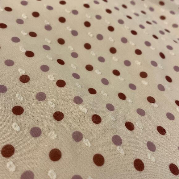 Entro Polka Dot Shift Dress Smocked Neck 70’s Schoolgirl Size Medium - Picture 8 of 8